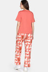 Zivame 2 Mile Fashion Knit Cotton Loungewear Set - Burnt Sienna — thumbnail 4